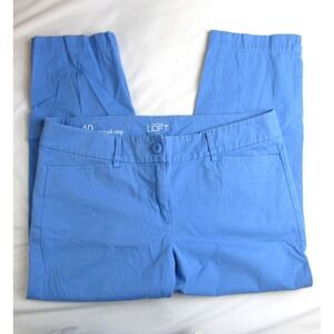 LOFT Pants Original Crop Chino Periwinkle Blue Women's Size 10